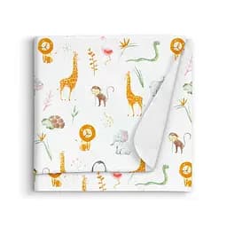 Пелюшки фланелеві Cosas Africa Zoo 80x80 см, бежеві - мініатюра 2