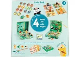Настільна гра Djeco Набір ігор 4 в 1 Лудопарк (Ludo Park) (DJ01698) - мініатюра 2