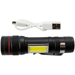 Ліхтар акумуляторний X-Balog BL-520-T6 ручний з бічним світлом та зумом T6 +COB Zoom - мініатюра 7