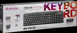 Клавіатура Defender Focus HB-470 UKR Black (45471) - мініатюра 2