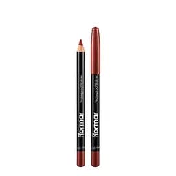 Карандаш для губ водостойкий Flormar Waterpoof Lipliner №211 Коричневый Brown