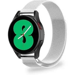 Металевий ремінець Watchbands Milanese Loop Samsung Galaxy Watch 4 44mm - срібний ширина кріплення 20мм (WB00S4MMILANESE3444)