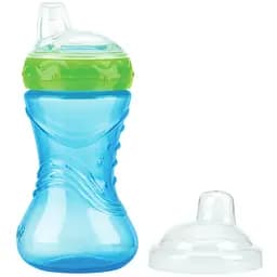 Поильник-непроливайка Nuby Easy Gripper с носиком 300 мл голубой (NV0406014blu)