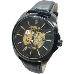 Чоловічий механічний годинник Clockhouse Skeleton Чорний (IBW408B)