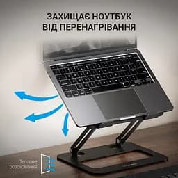 Підставка для ноутбука OfficePro Black Steel (LS380B) - мініатюра 9