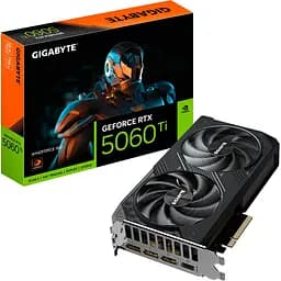 Видеокарта Gigabyte GeForce RTX 5060 Ti Windforce 16G (GV-N506TWF2-16GD) UA [133941]