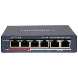 Комутатор Hikvision (DS-3E0106P-E/M(B) POE)