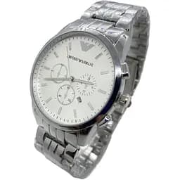 Наручний годинник чоловічий Clockhouse Emporio Armani Сріблястий (IBW687SO)