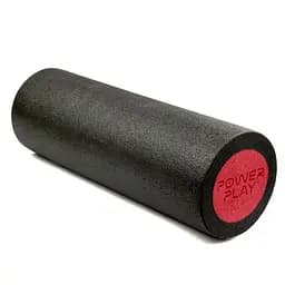 Масажний ролик (роллер) гладкий PowerPlay 4021 Fitness Roller Чорно-червоний (30x15 см) (PP_4021_BL/Red_(30*15))