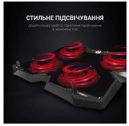 Охолоджувальна підставка для ноутбука до 17 дюймів GamePro GPCP-575 4xfans - мініатюра 5