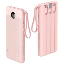 Портативное зарядное устройство Vrurc 10000 mAh тонкий светодиодный дисплей 5 выходов и 2 входа