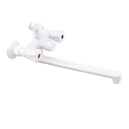 Змішувач для ванни Plamix Omega-140 Euro white PM0648 Білий