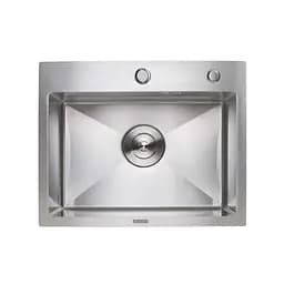 Кухонная мойка Platinum Handmade Н 500x400x230 (с креплением), Нержавеющая сталь