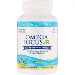 Омега-3 для підлітків Nordic Naturals Omega Focus 120 капсул