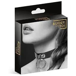 Чокер з кільцем для повідця Bijoux Pour Toi - FETISH
