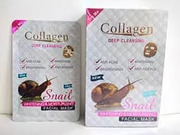 Тканевая маска для лица увлажняющая Collagen Snail с муцином улитки 25 мл PM6903