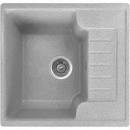 Гранітна кухонна мийка Romzha Klasicky 51 Seda (602) з крилом