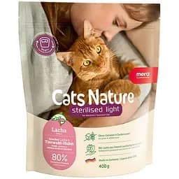 Сухой корм Mera Cats Nature Sterilised Light Salmon (Lachs) с лососем для стерилизованных и кастрированных кошек 400 г