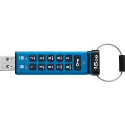 USB флеш-накопичувач Kingston IronKey Keypad 200 16GB USB-A 3.2 Gen 1 Blue (IKKP200/16GB) [103323] - мініатюра 2
