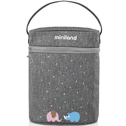 Термосумка Miniland Thermibag Double для двох термосів чи пляшечок, 25х9 см, сірий (89320)