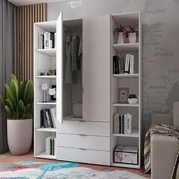 Комплект Doros Гелар з 2 Етажерками Білий 2 ДСП (42005030)