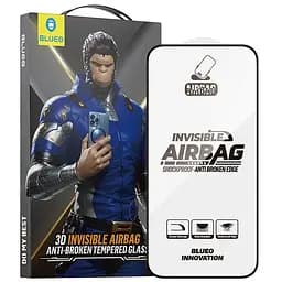 Захисне 3D скло Blueo Invisible Airbag Anti-broken для Apple iPhone 14 Pro/15/16 6.1 Чорний