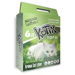 Наполнитель для кошачьего туалета Kotix Тофу Green tea 2.55 кг 6 л