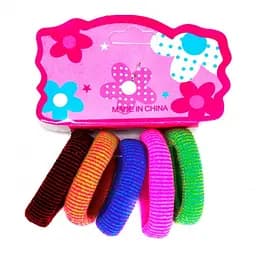 Дитяча резинка для волосся La-beauty 0301-1126 мікрофібра, різнокольоровий, набір 5 шт