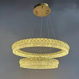 Люстра кільця Linisoln 7919-60*40 метал, кришталь, акрил LED 100 Вт 15-17 кв.м 120-50 см 60*40 см - мініатюра 5