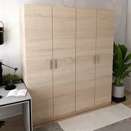 Шафа для одягу Doros Промо Дуб Cонома 2+2 ДСП 180х48х204 (42005007) - мініатюра 3