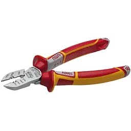 Бокорізи електрика NWS ізольовані з функцією зняття ізоляції 190 мм (135-49-VDE-190)