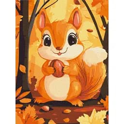 Картина по номерам Brushme Белчение с орешком 30x40 см