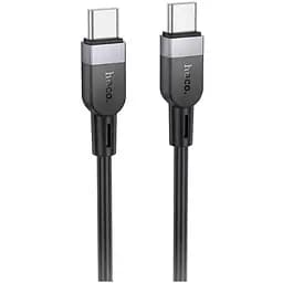Кабель Hoco X109 Energy 60W silicone charging data cable Type-C to Type-C L-2 м Чорний