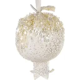 Ялинкова прикраса Lefard Гранат 10х8 см бежева (66-121)