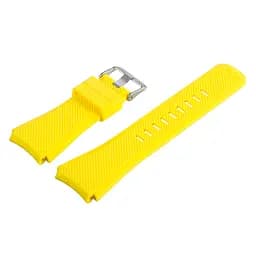 Силіконовий ремінець Watchbands для Samsung Gear S3 - жовтий (WB001YELLOW3) - мініатюра 4