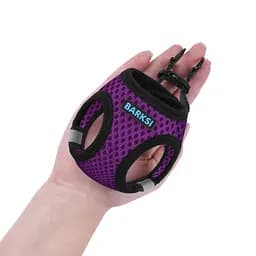 Шлея для собак Barksi Mesh Vest 3D сітка фіолетова 3XS 24-26 см - мініатюра 5