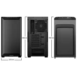 Корпус be quiet Pure Base 501, Airflow Black, Midi Tower, без БЖ, RGB, для ATX, Micro ATX, Mini ITX, Type-C, 2xUSB 3.2, макс. CPU-178 мм/VGA-368 мм, 2x140 мм Pure Wings 3, бічна панель із загартованого скла BGW74 - мініатюра 4