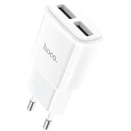 Мережевий зарядний пристрій Hoco C88A 2-USB White [112160]