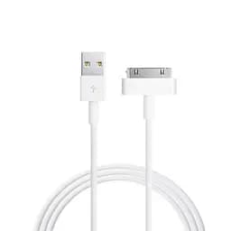 Кабель для iPhone USB to 30pin 1 м білий