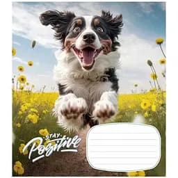 Тетрадь ученическая Stay Positive Школярик 012-3320C-2 в косую линию 12 листов