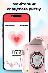 Смарт годинник-телефон дитячі Wonlex KT37 Original з відеодзвінком WI-FI GPS SIM-карта Pink (18349) - мініатюра 12