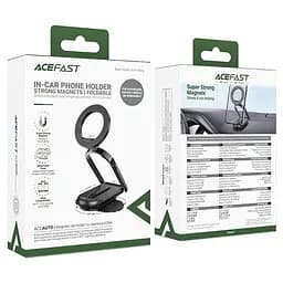 Автотримач для телефона Acefast D54 magnetic car holder for dashboard чорний - мініатюра 2