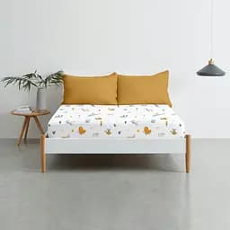 Простирадло Cosas на резинці 120х200 bees, білий (Bees_120x200x20) - мініатюра 3