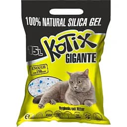 Силікагелевий наповнювач для котячого туалету Kotix 15 л (Kotix 15)