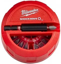 Биты Shockwave сталь кейс набор 15шт Milwaukee hoz0013308