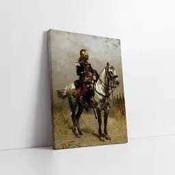Інтер'єрна картина Кавалерист, Альфонс де Невіль, Alphonse de Neuville, Cavalryman, історія, інтер'єрний декор, 60×43 см (id4193) - мініатюра 2