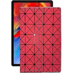 Чехол StatusCASE из экокожи для планшета Lenovo Pad Plus 2021 Красный ромб