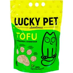Наполнитель для кошачьего туалета Lucky Pet тофу гипоаллергенный 6 л