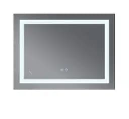 Дзеркало Mixxus WARM MR12-80x70-REVERSE з LED Touch, Anti-fog, димером, регулюванням яскравості (MI6936) - мініатюра 2