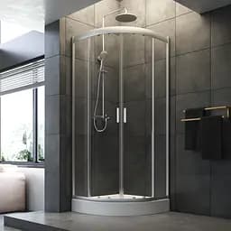 Душове огородження 5-corner Pivot AM.PM Gem 90×90 см, без піддону, хром профіль W90UG-405-9090-MT